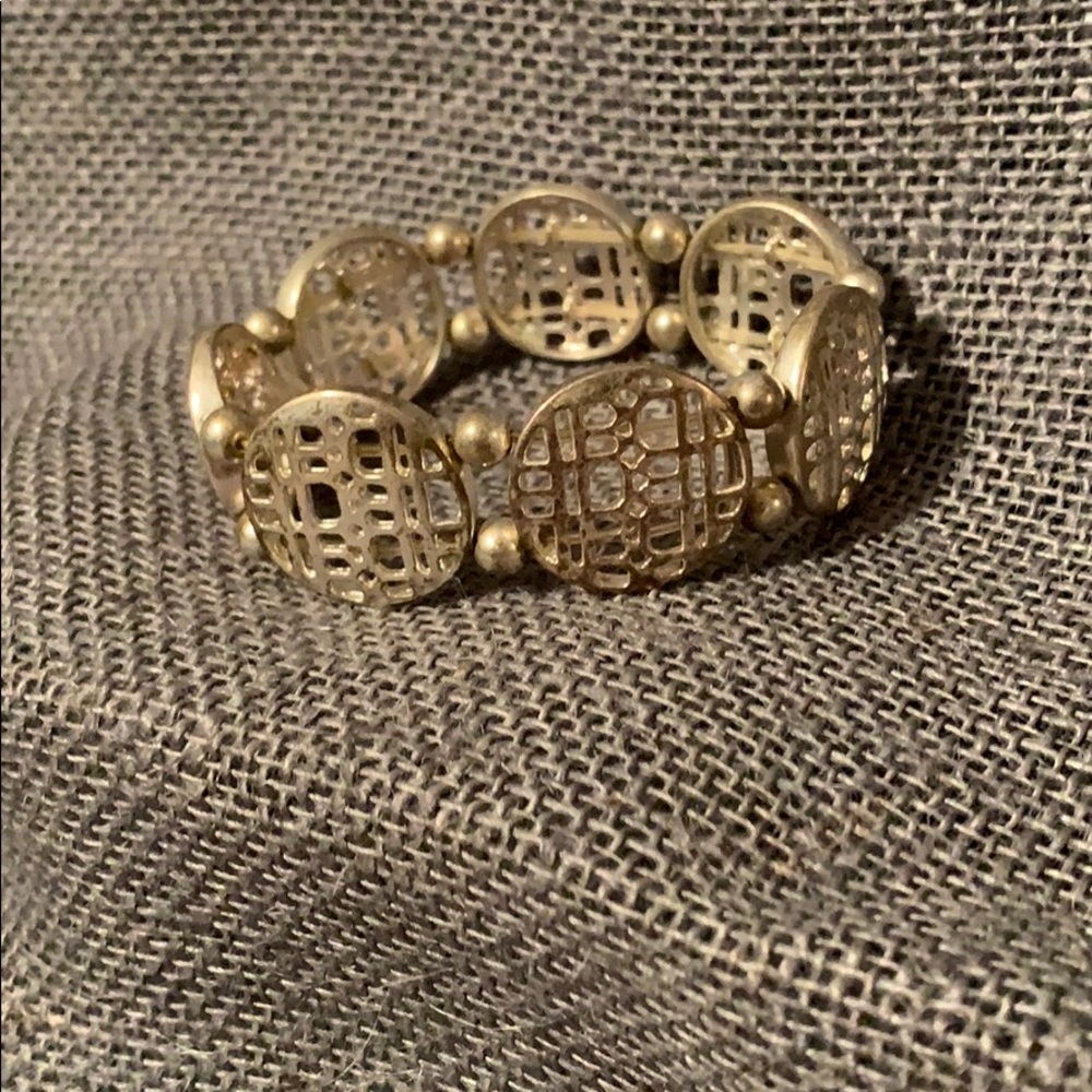 Geometric Silver Bracelet